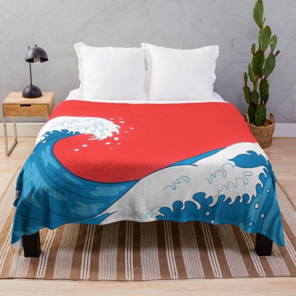 Item preview, Japanese Flag and Waves designed and sold by JapaneseRising.