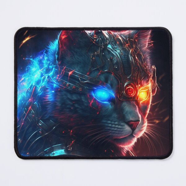 Item preview, Cyber Fire Cat designed and sold by AxeWave.