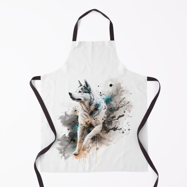 Item preview, Running Siberian Husky Dog With Splashes of Watercolor Paint designed and sold by StephanieWard.