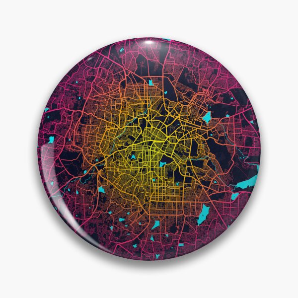 Item preview, Bengaluru City Map of India - Neon designed and sold by deMAP.