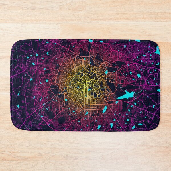 Item preview, Bengaluru City Map of India - Neon designed and sold by deMAP.
