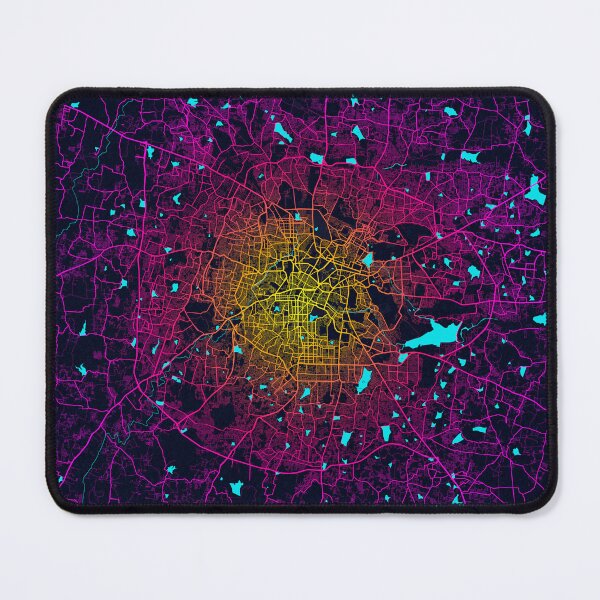 Item preview, Bengaluru City Map of India - Neon designed and sold by deMAP.