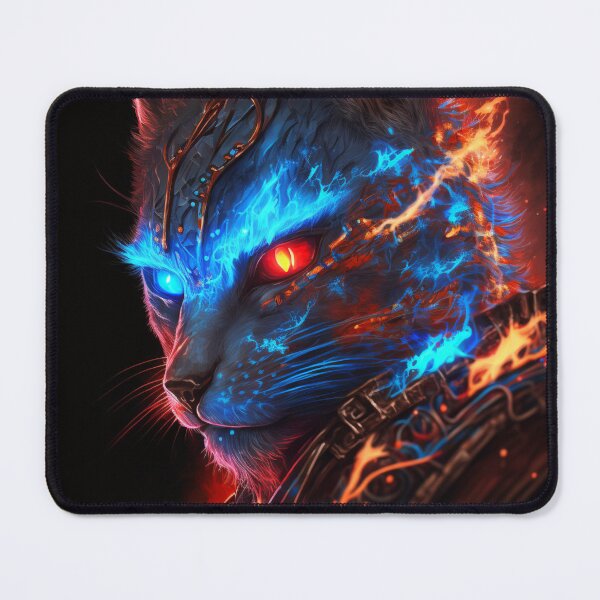 Item preview, Cyber Fire Cat designed and sold by AxeWave.