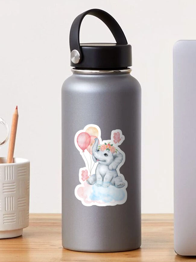 Spark & Spark. Blue Baby Elephant Personalized Thermos Bottle – Give Wink