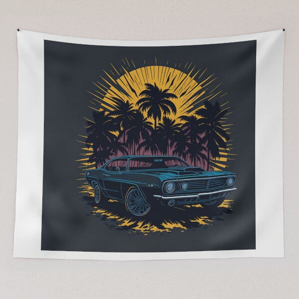 Item preview, Iconic Muscle: Eye-Catching Plymouth Barracuda Graphic Tee designed and sold by RedArtG09.