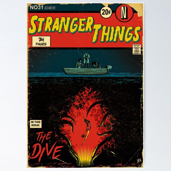 Item preview, Stranger Things Retro Comics S04E06 designed and sold by davialves.