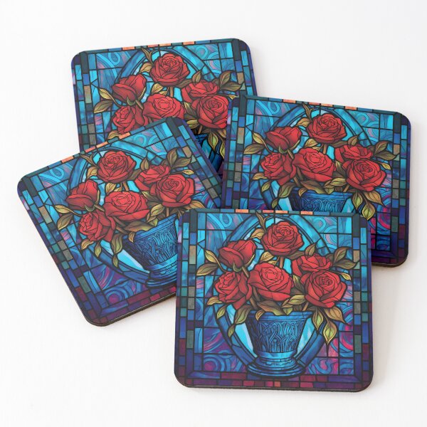 Item preview, Stained Glass Roses designed and sold by Peno Saur.