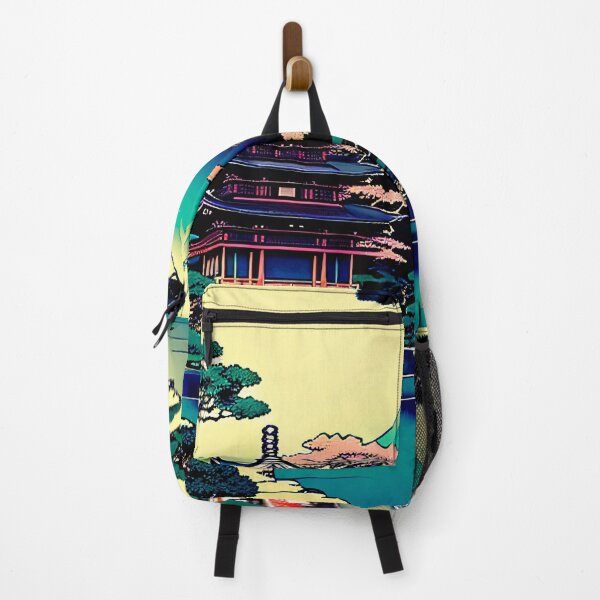 Item preview, Peaceful Retro Kyoto Temple Front designed and sold by AIStudio137.