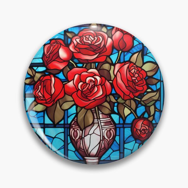 Item preview, Stained Glass Roses designed and sold by Peno Saur.