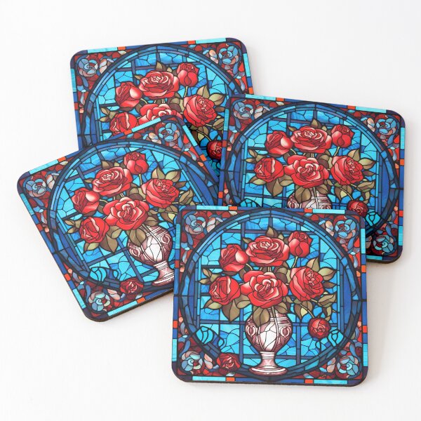 Item preview, Stained Glass Roses designed and sold by Peno Saur.