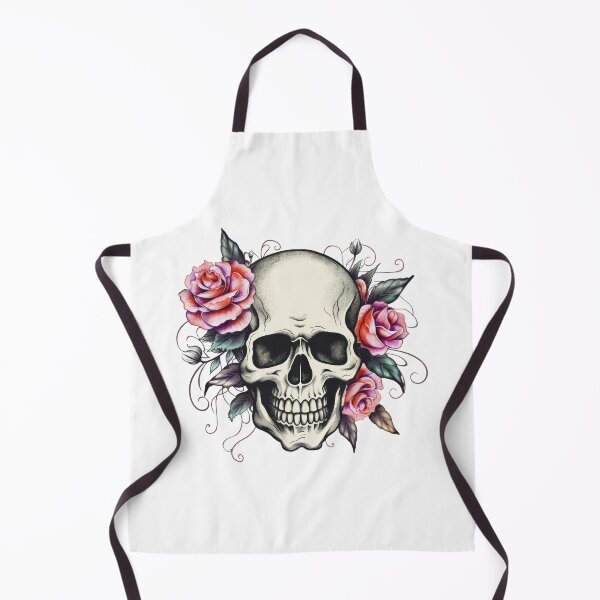 Item preview, Retro Floral Skull designed and sold by krusuparamoon.