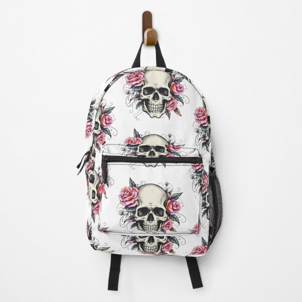 Item preview, Retro Floral Skull designed and sold by krusuparamoon.