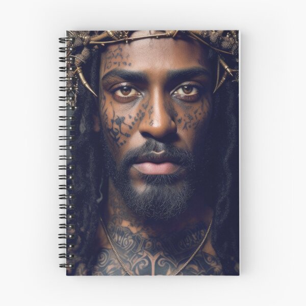 Item preview, BIBLE LEGENDS - BLACK JESUS crown of thorns designed and sold by ROBIN MACGREGOR.