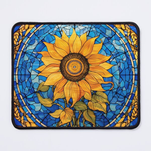 Item preview, Stained Glass Sunflower designed and sold by Peno Saur.