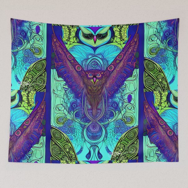 Item preview, Psychedelic Owl Acid Vibes 4 designed and sold by Benito Del Ray.