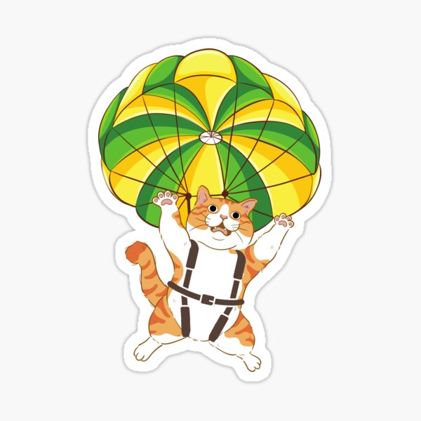 Aperçu de l'œuvre Parachutes pour chats créée et vendue par AMERICANCHEEZ.