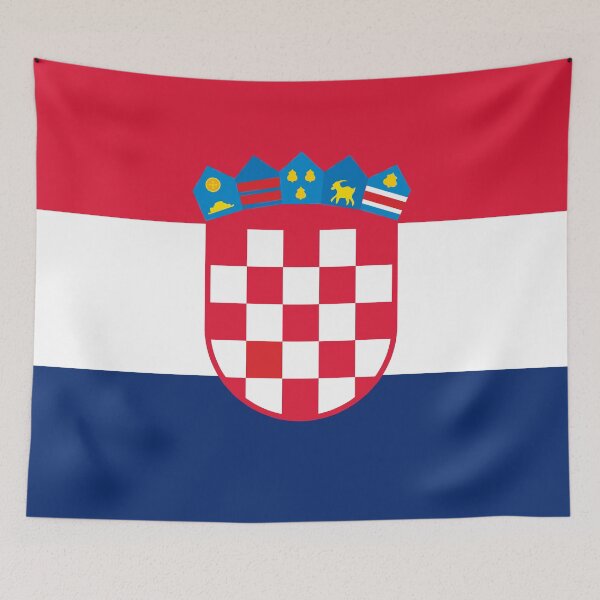 Item preview, National Flag of Croatia in Official Plain Colors designed and sold by drsaver.