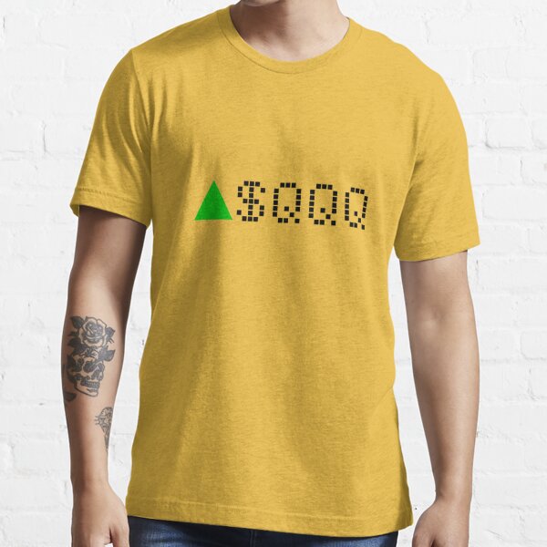 Invesco QQQ Trust Series 1 - QQQ - Stock Ticker Green | Essential T-Shirt