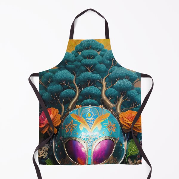 Item preview, Robotic mask with turquoise blue trees. designed and sold by HAKKI ARSLAN.