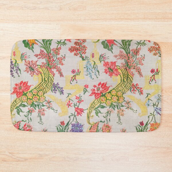 Item preview, Vintage Eclectic Floral Tapestry Textile | P145 designed and sold by Piccolo Fiore Prints.
