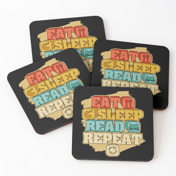 Item preview, Eat Sleep Read Repeat designed and sold by Quoterasi.