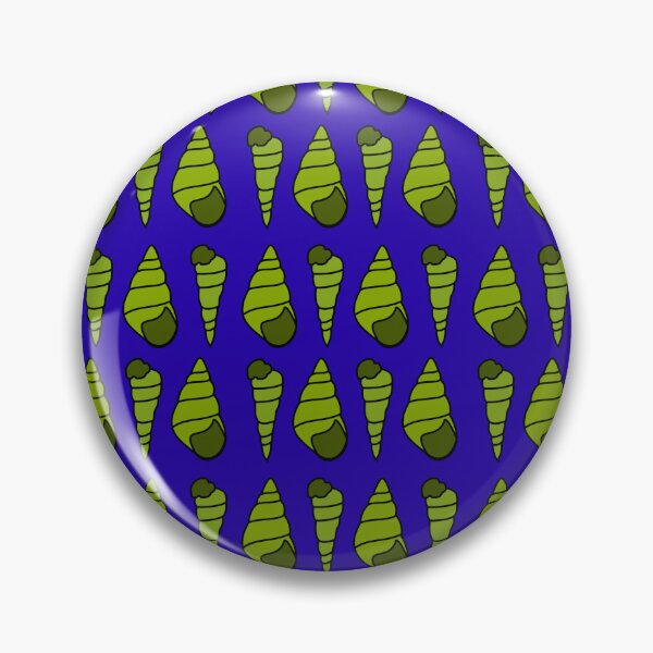Item preview, Conch Shell: Green on Blue designed and sold by TheScraggyBeard.