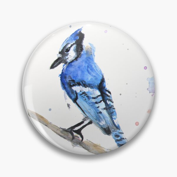 Item preview, Bluejay Watercolor designed and sold by LizzyBlueArt.