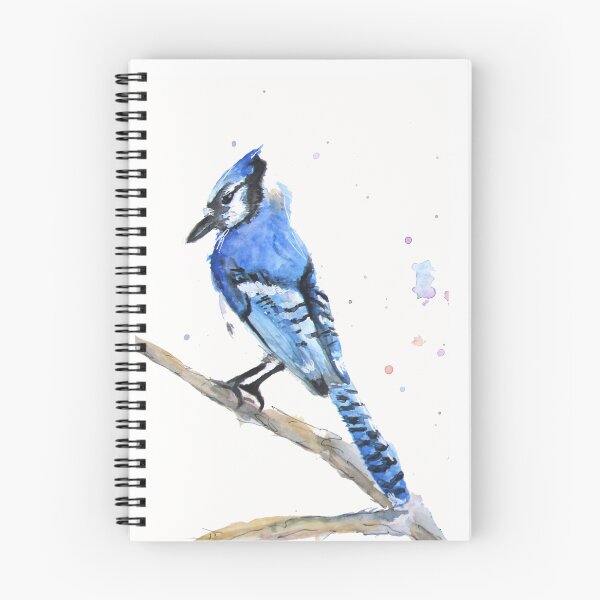 Item preview, Bluejay Watercolor designed and sold by LizzyBlueArt.
