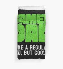 Gamer Dad Like A Regular Dad But Cooler Retro Gaming Duvet Cover