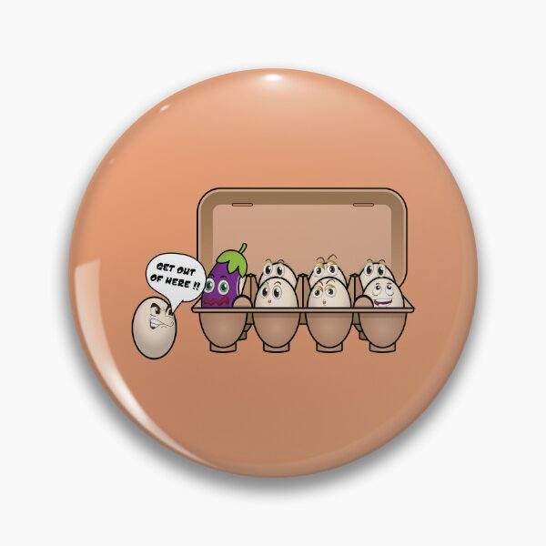 Item preview, Funny egg package with an eggplant  designed and sold by Donutlovers.