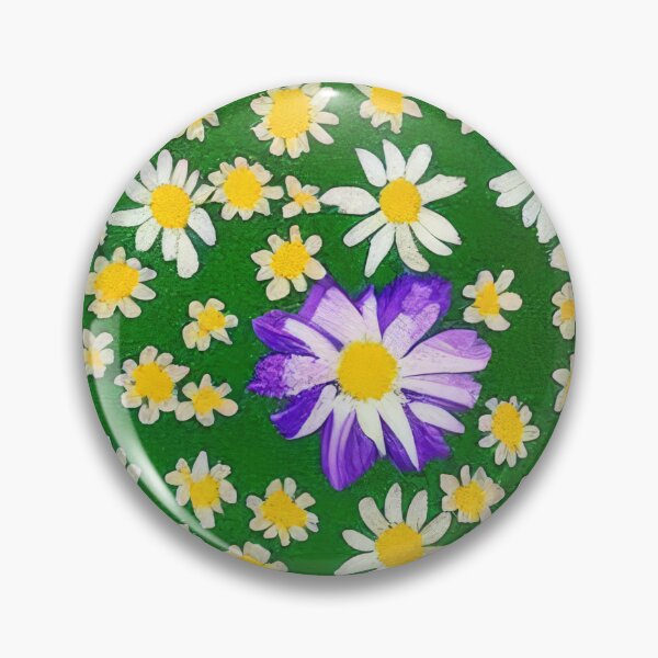 Item preview, Throw Pillow With Beautiful Daisies Painting - Spring Home Decor designed and sold by Sowari-Pillows.