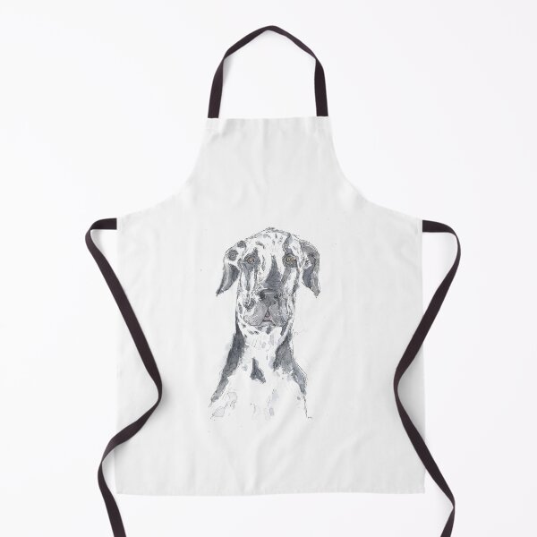 Item preview, Great Dane pen and watercolour portrait. designed and sold by DebTheZeb.