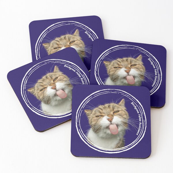 Item preview, Birch Merch Licky Cat White Text designed and sold by Birchmerch.