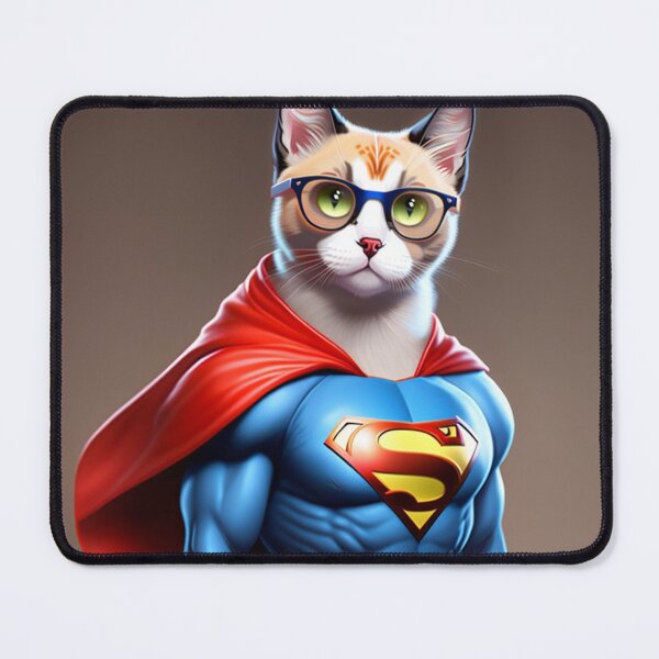 Item preview, Siamese cat dressed as superhero cartoon style designed and sold by EdsTshirts.