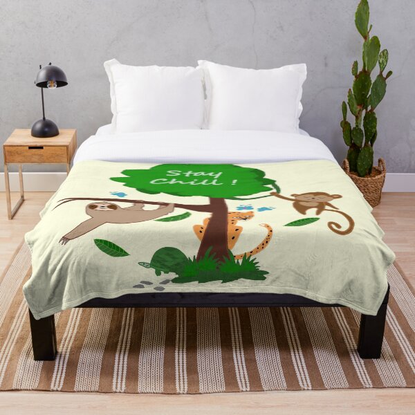 Item preview, Stay Chill ! Sloth & Monkey Hanging Out! designed and sold by BlissDrizzle.