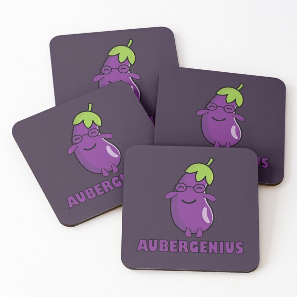 Item preview, Funny purple eggplant aubergine genius  designed and sold by Donutlovers.