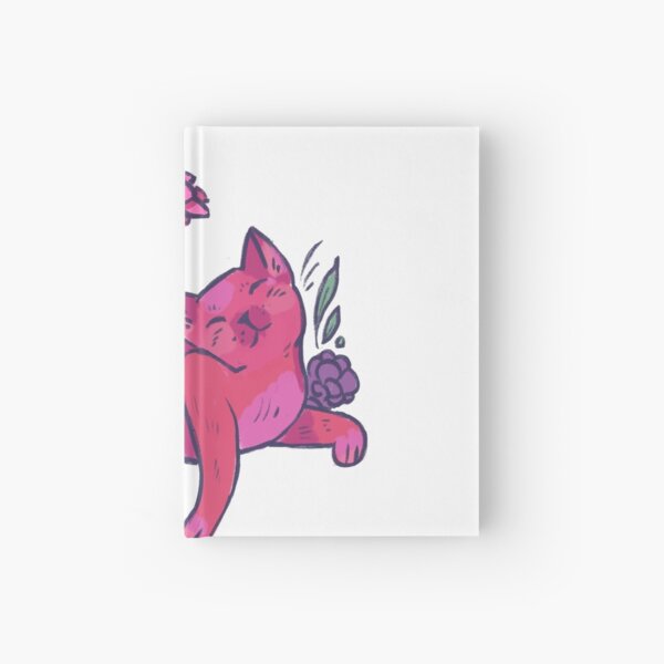 Flower Kitty Hardcover Journal