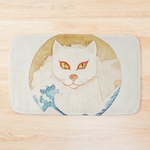 Item preview, Japanese ukiyo-e style watercolor hand-painted cat designed and sold by SceneryStudio.