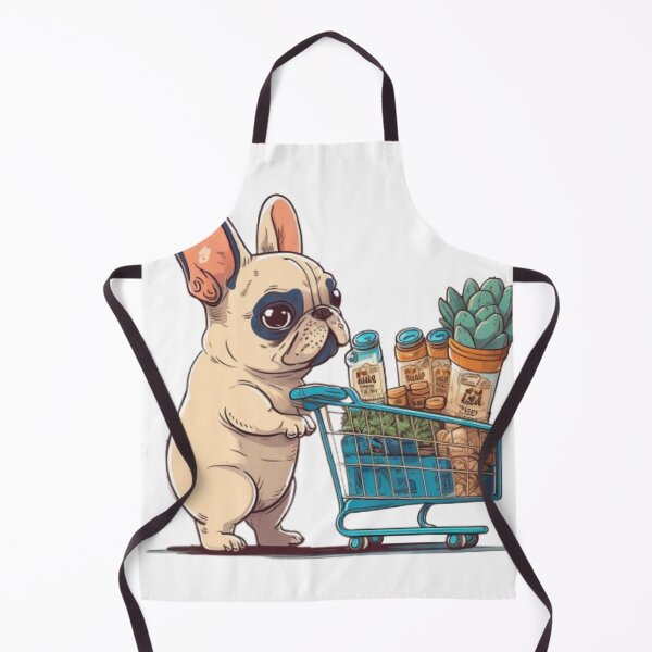 Item preview, Frenchie buying Groceries French Bulldog designed and sold by PetsEnough.