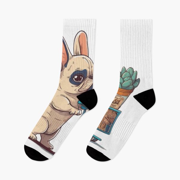 Item preview, Frenchie buying Groceries French Bulldog designed and sold by PetsEnough.