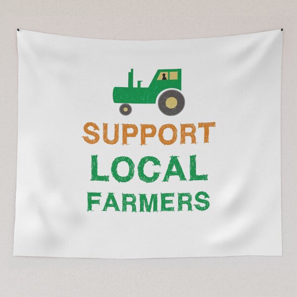 Item preview, Support Local Farmers designed and sold by evisionarts.