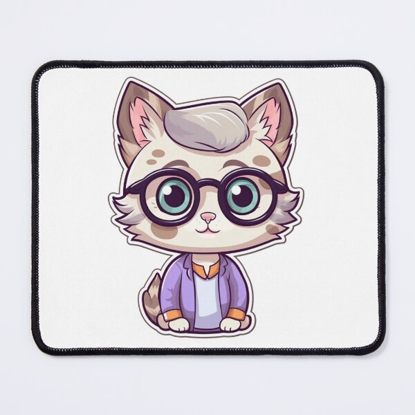 Item preview, Cute Cat Teacher Sticker PNG designed and sold by SuccessSK.