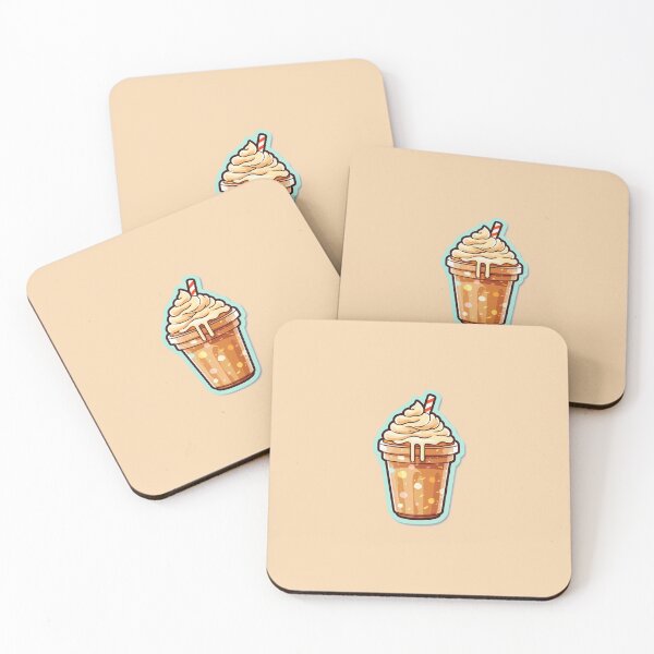 Item preview, Cute Rainbow Caramel Chocolate Iced Frappe with Whipped Cream for Coffee Lovers designed and sold by Stickerchef.