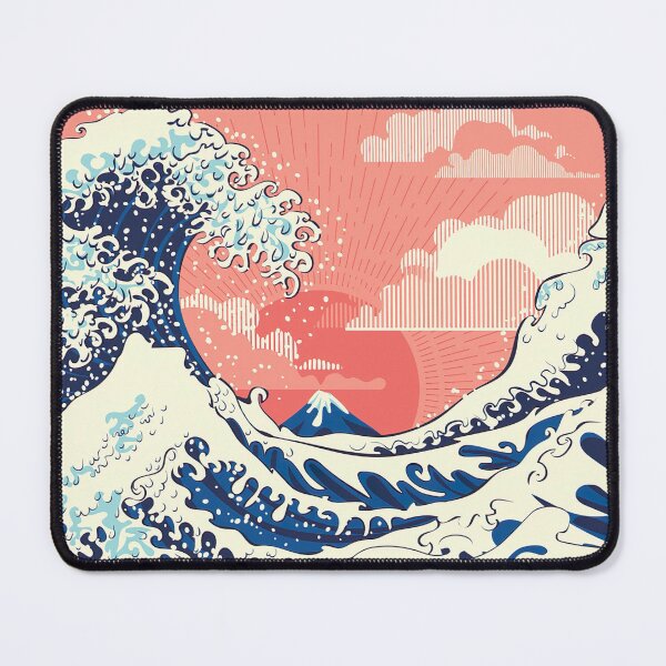 Item preview, Japanese style sea waves, ocean, Mount Fuji designed and sold by SceneryStudio.