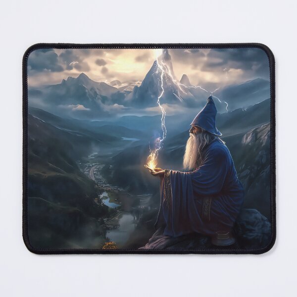 Item preview, Wizard casting a magical spell designed and sold by Paul Fleet.