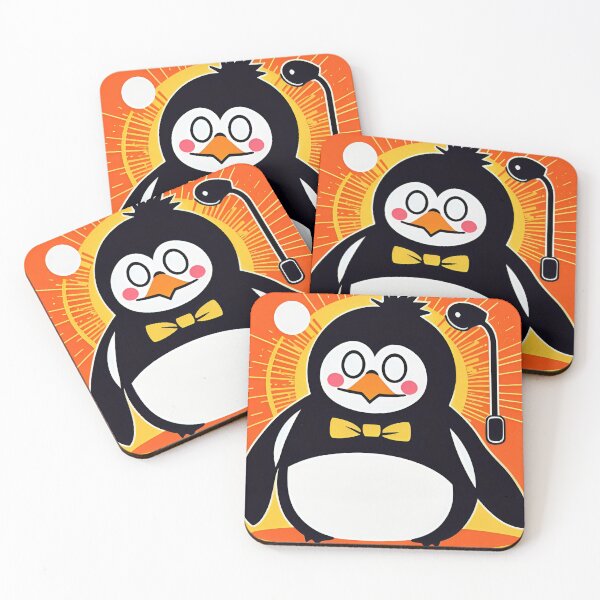 Item preview, DJ Flipperfeet, Penguin DJ, Party designed and sold by macvoodoodesign.