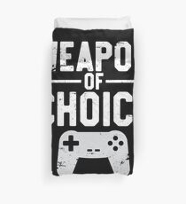 Weapon Of Choice Funny Game Controller Gamer Duvet Cover