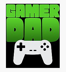 Gamer Dad Funny Retro Console Gaming Photographic Print