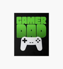 Gamer Dad Funny Retro Console Gaming Art Board