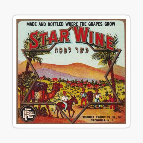 Item preview, Star Kosher Wine - Fredonia New York - Kosher for Passover designed and sold by Nostalgia Tees, Stickers, Art & More.